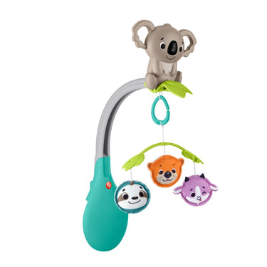 Carusel muzical 3 în 1 pentru patul bebelușilor, Fisher Price, 0-1 an